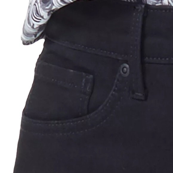 NWT NYDJ Barbara Tummy-Control Bootcut Jeans Black Denim Women's Size 2 NEW - Picture 8 of 13